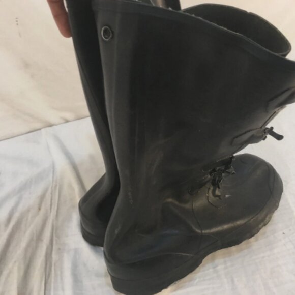 VTG MILITARY SURPLUS XCLUSIVE RUBBER US sz9 DLA100-89-C-4210 OVERBOOTS NM 01874 main image 8
